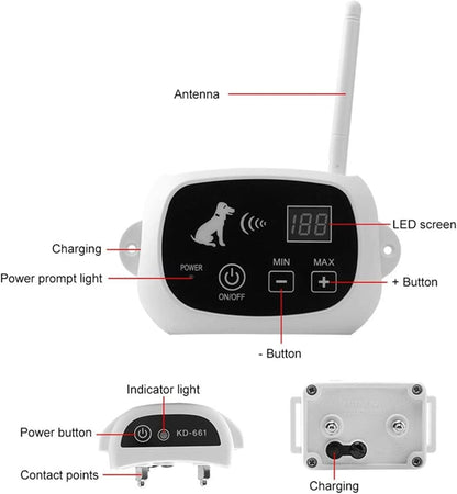 Easy Dog Training Collar System Waterproof Rechargeable