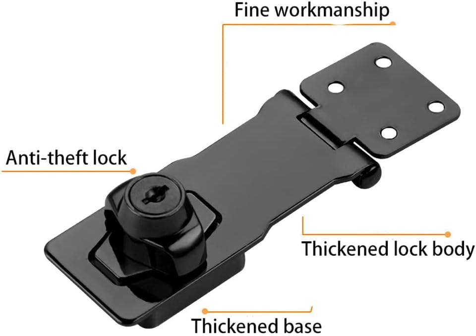 Strong Secure Keyed Padlock Hasp
