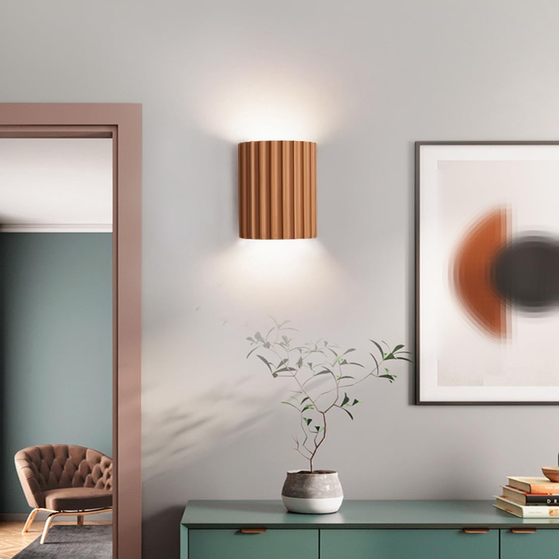Simple LED Wall Lamp – Warm Ambient Up Down Light