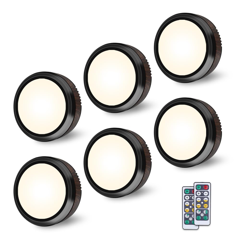 Bright Wireless Under Cabinet LED Lights - 6 Pack - Fesara