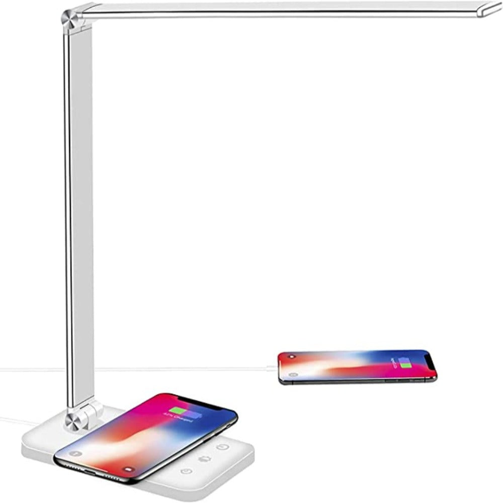 Compact LED Desk Light with USB Port and 5 Modes