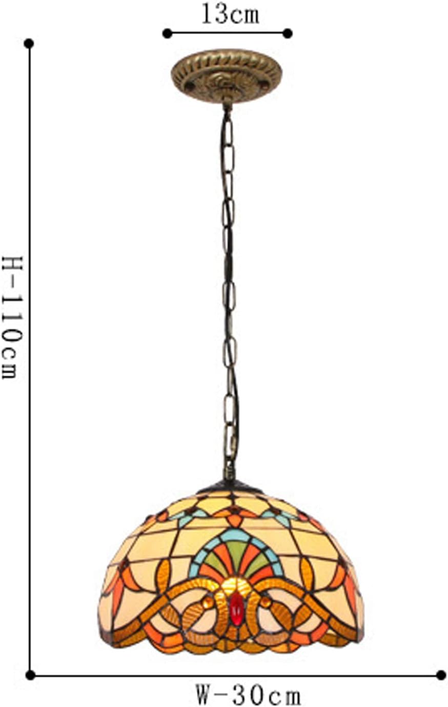 Vintage Style Glass Pendant Light