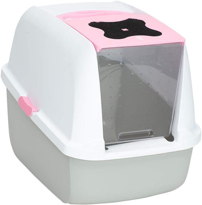 Large Hooded Cat Litter Box with Odor Control System