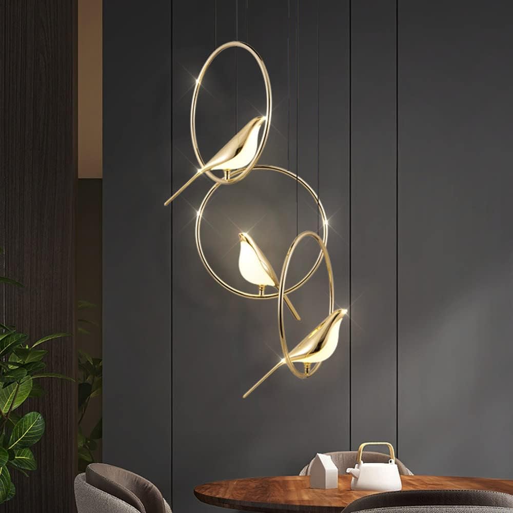 Colorful Bird Shaped Pendant LED Lamp