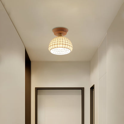 White Scandinavian Ceramic Ceiling Light
