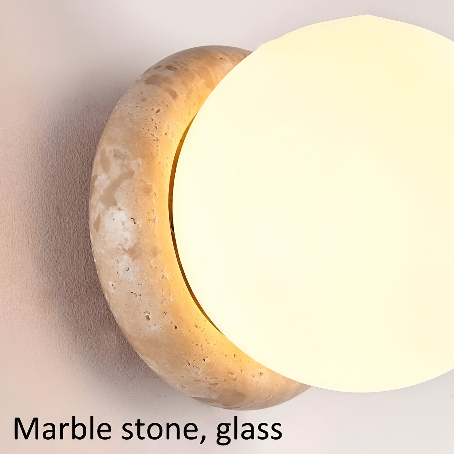 Contemporary Stone Outdoor LED Wall Lamp