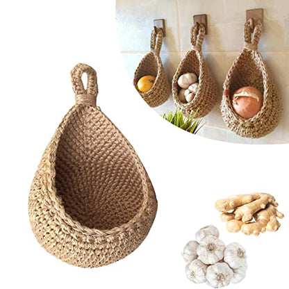 Natural Woven Basket for Fresh Produce Storage - Fesara