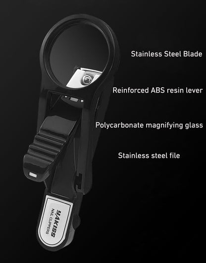 Professional 2X Magnifying Nail Cutter with Sharp Blades