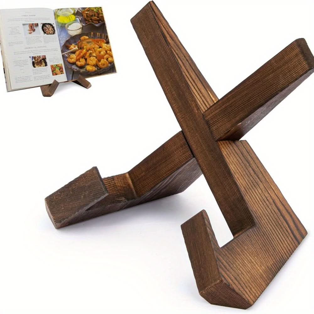 Vintage Wood Recipe Stand Adjustable Cookbook Holder