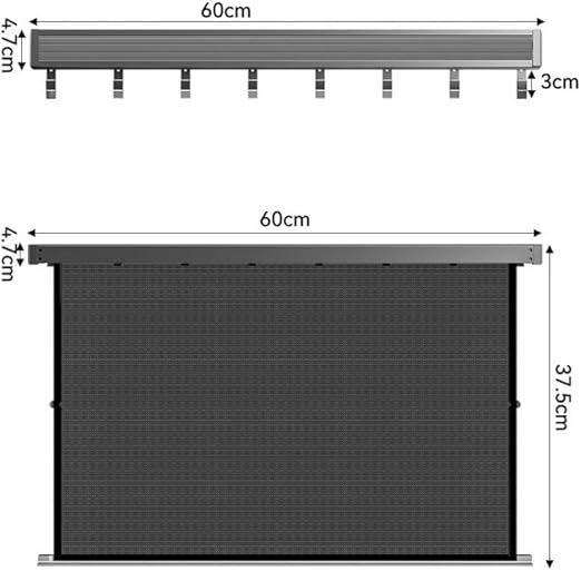Foldable Wall Mount Clothing Rack with Shelf