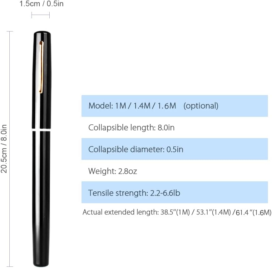Portable Telescopic Fishing Rod and Reel Set