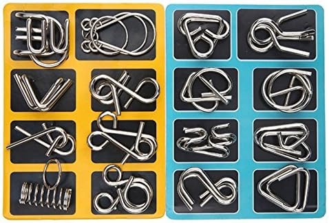 Mind Teaser Metal Brain Puzzle Set