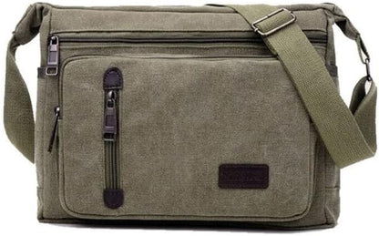 Vintage Style Canvas Crossbody Messenger Bag