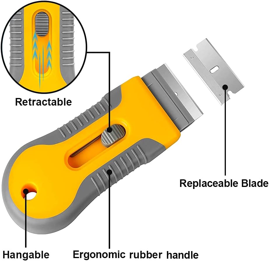 Fesara Hob Scraper - Heavy Duty Razor Blade Cleaner Kit