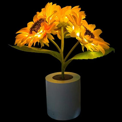 Bright Floral Desk Table Lamp