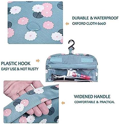 Compact Water-Resistant Travel Toiletry Kit Bag