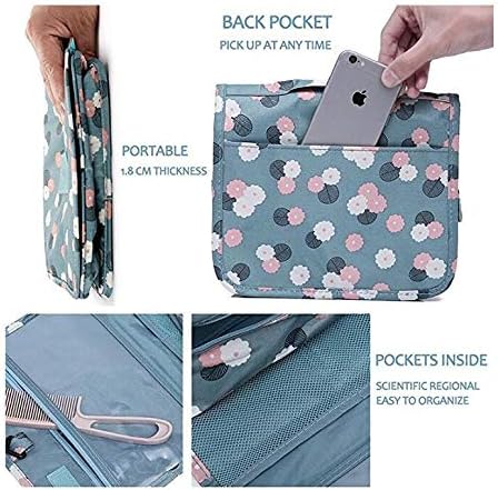 Compact Water-Resistant Travel Toiletry Kit Bag