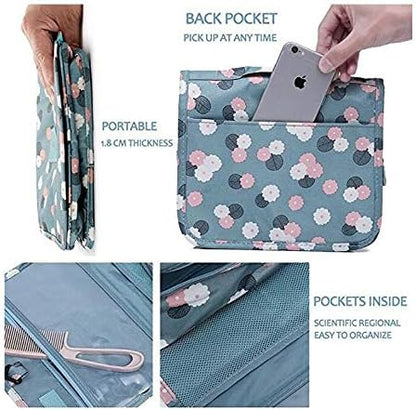 Compact Water-Resistant Travel Toiletry Kit Bag