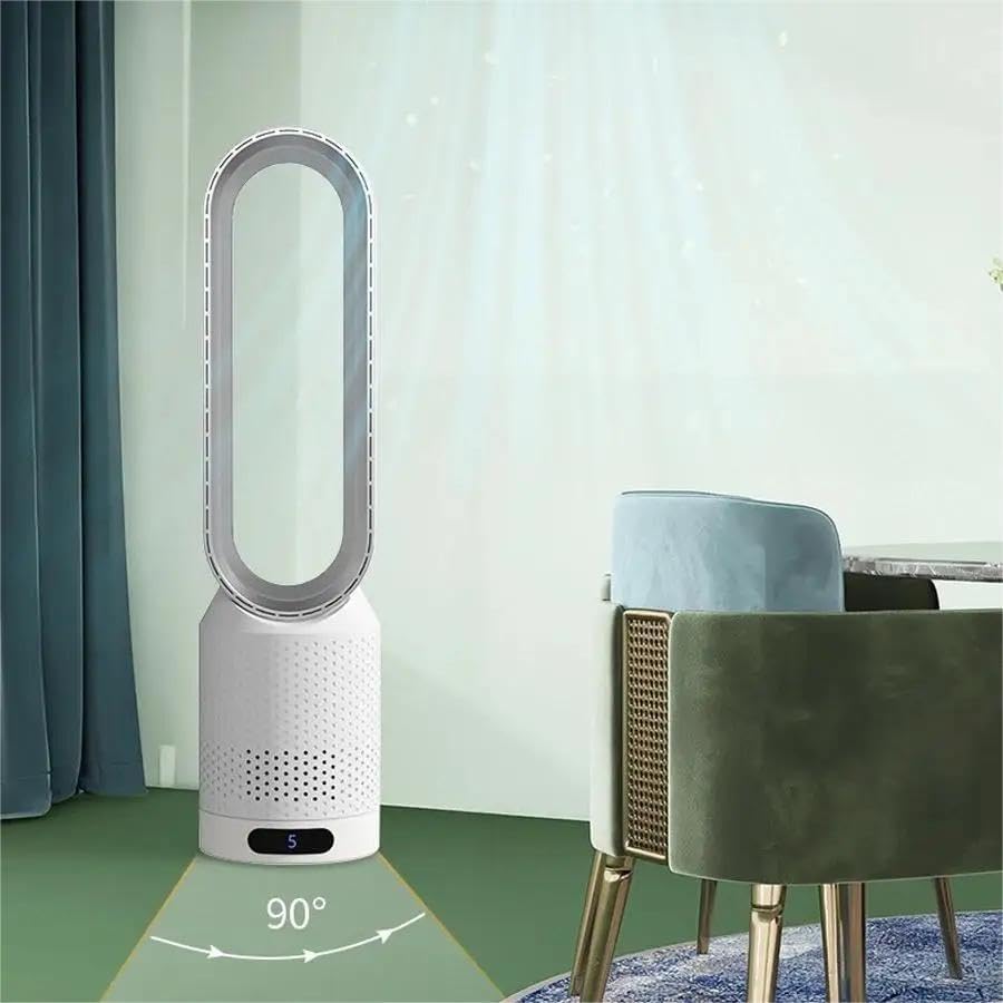 Compact Rechargeable Fan with Purifier and Remote