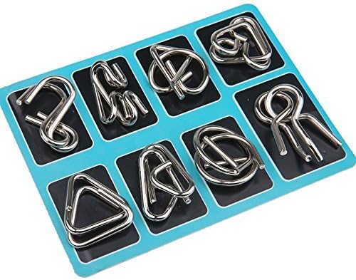 Intelligent Metal Brain Teaser Ring Set