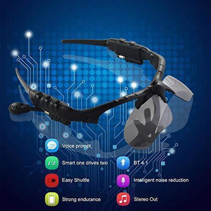 Sleek Athletic Polarized Sunglasses with Bluetooth