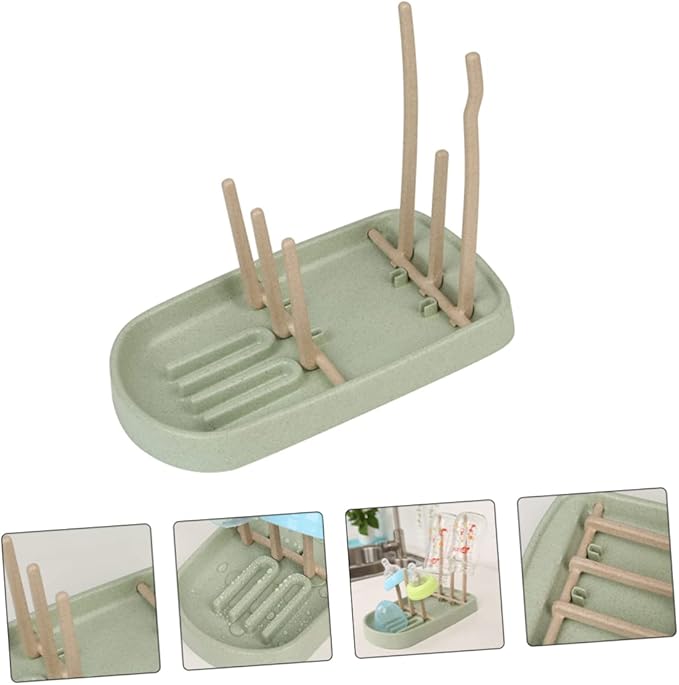 Baby Bottle Drying Rack with Storage Holders