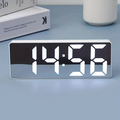 Clear LED Clock Radio with Snooze and Dimmable Light - Fesara