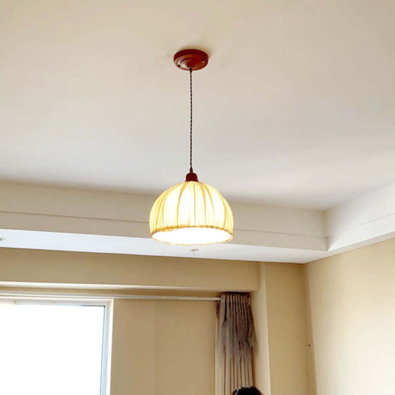 Chic Linen Hang Pendant Light