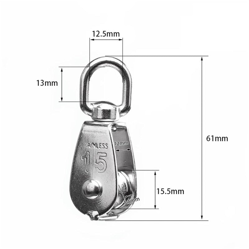 Durable Metal Rotating Pulley Block - Fesara