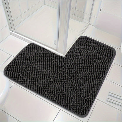 Comfortable L-Shaped Bathroom Mat