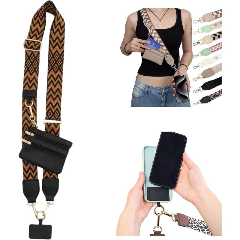 Fesara | Fashion Crossbody Phone Necklace with Removable Card Holder