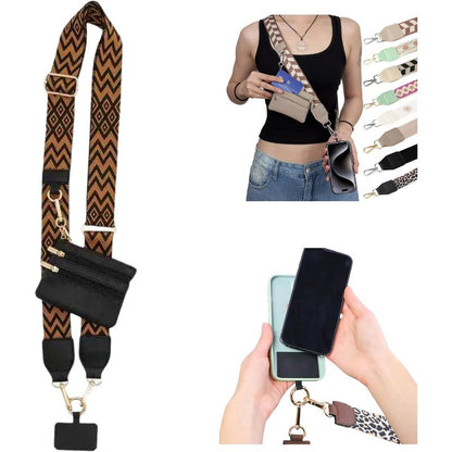 Fesara | Fashion Crossbody Phone Necklace with Removable Card Holder