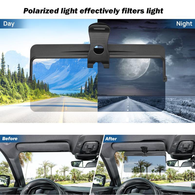Premium Car Sun Shade With Polarized Glare Blocker