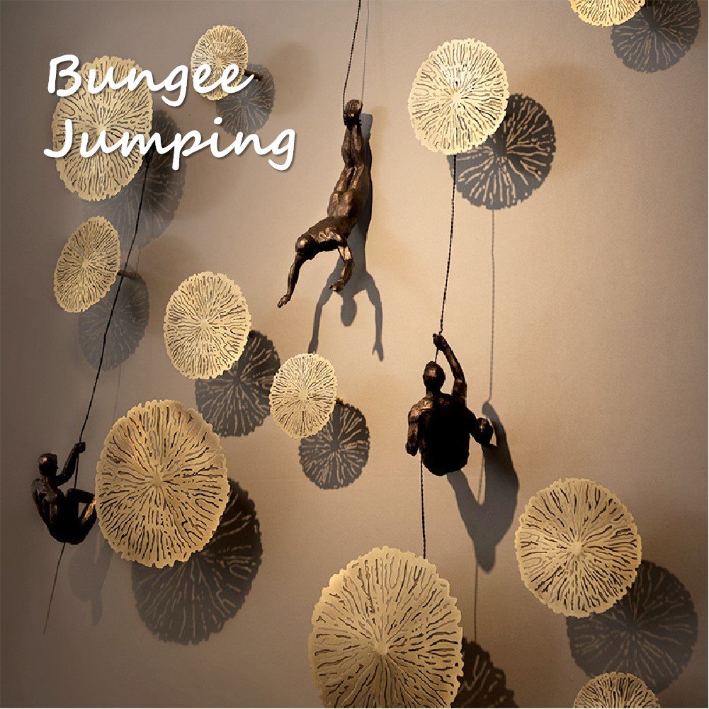 Metal Climber Figurine Decoration