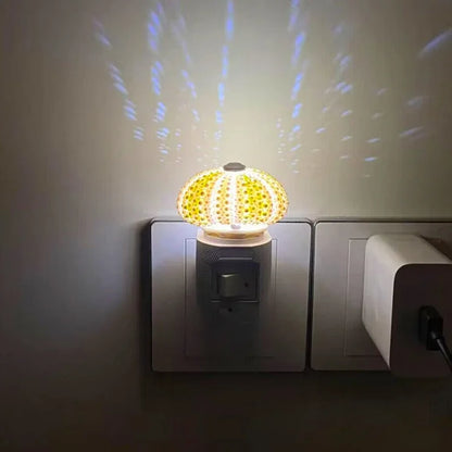 Ocean Blue Glass Table Lamp