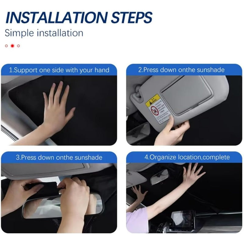 Portable Car Sun Shade with UV Protection & Privacy Blocker