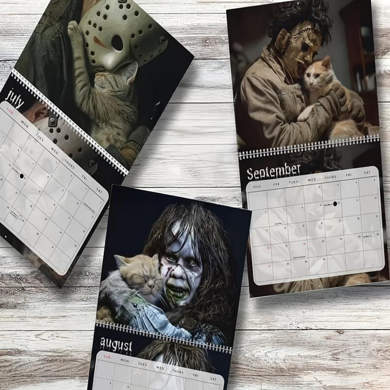 Spooky Kitty Monthly Wall Calendar