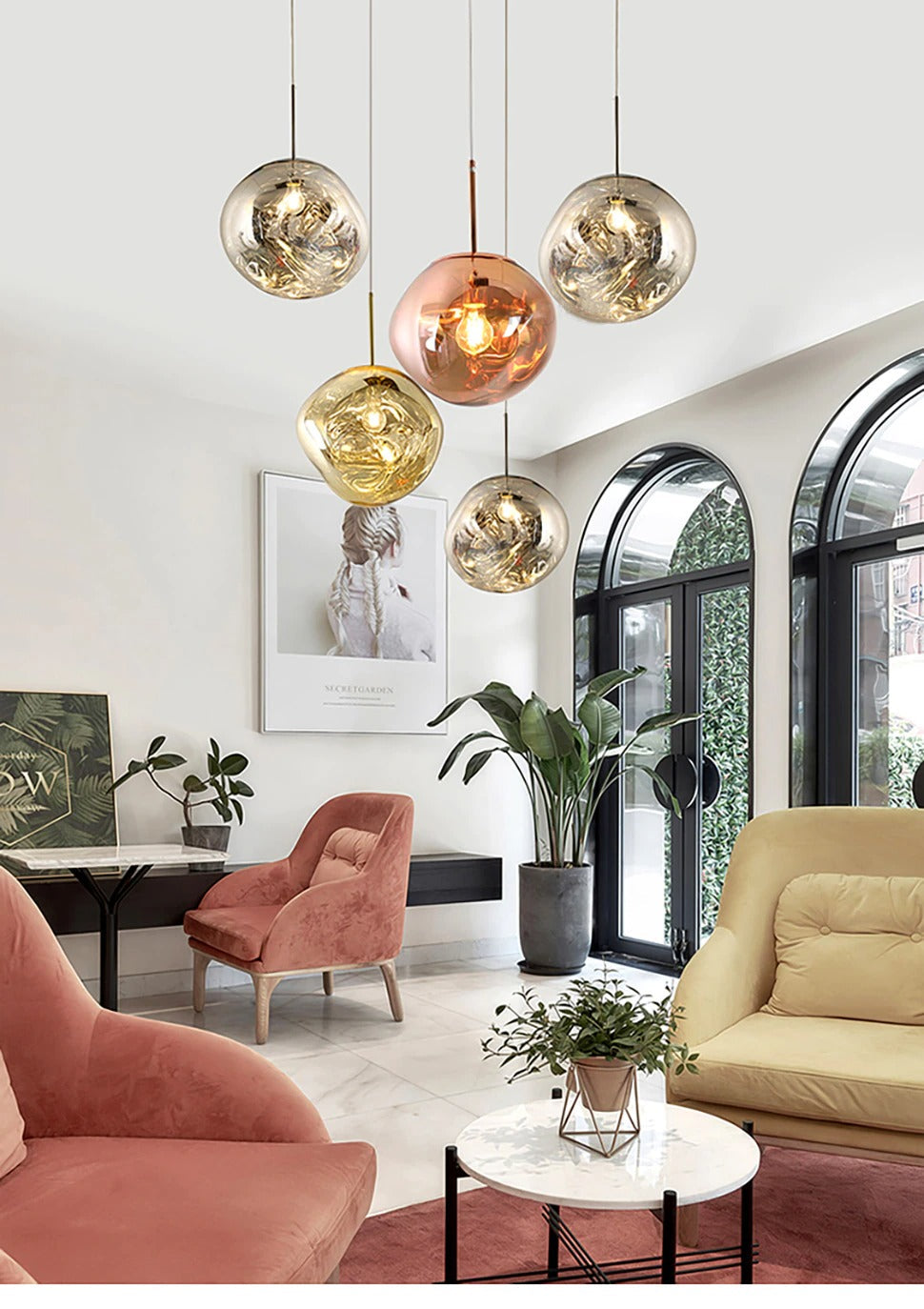 Elegant Glow Pendant - Modern LED Hanging Lamp
