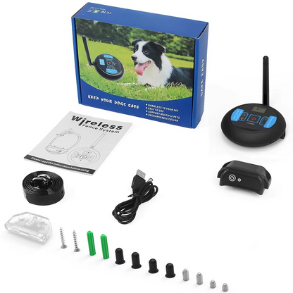 Long Range Wireless Pet Fence System with Rechargeable Collar
