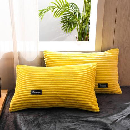 Plush Corduroy Velvet Comforter Bed Set