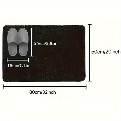 Plush Microfibre Bathroom Mat – Soft, Slip Resistant & Machine Washable