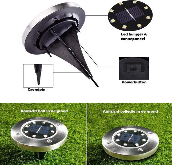 Outdoor Solar Powered LED Garden Lights Premium