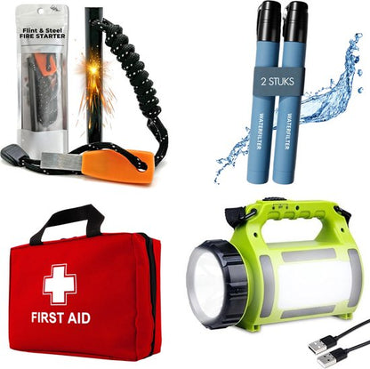 Ultimate Emergency Survival Kit with Water Purifier & First Aid - Fesara
