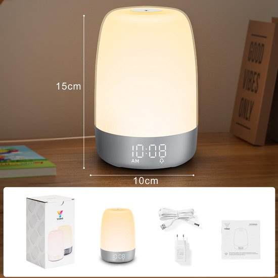 Sunrise Simulation Alarm Clock with Soothing Sounds