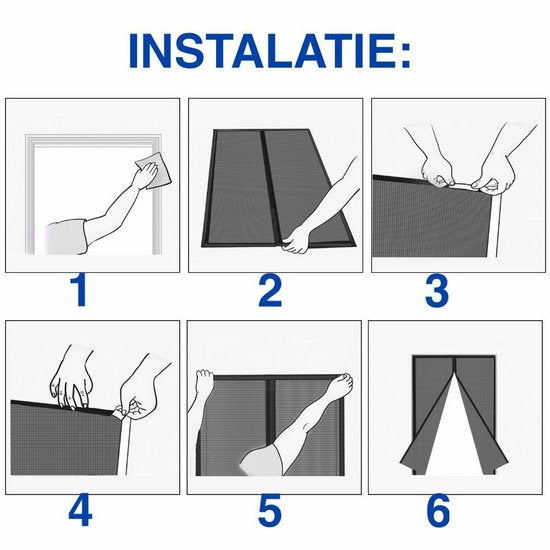 Magnetic Screen Door with Auto Close for Bug Control