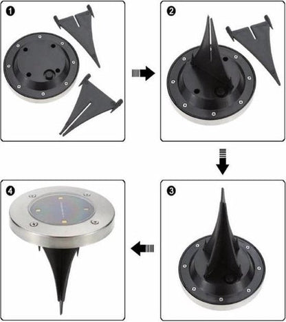 Outdoor Solar Powered LED Garden Lights Premium