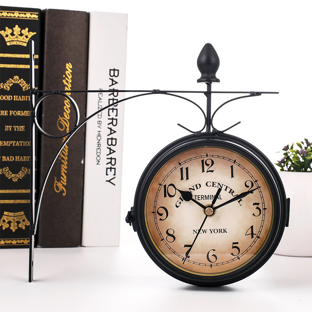 Large Modern Dual Face Wall Clock