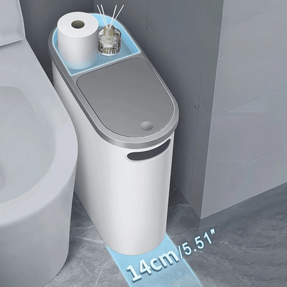 Big 10L Bathroom Trash Can Compact Design