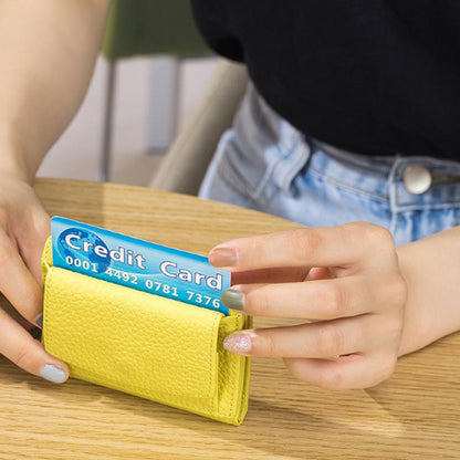 Genuine Leather RFID Blocking Wallet