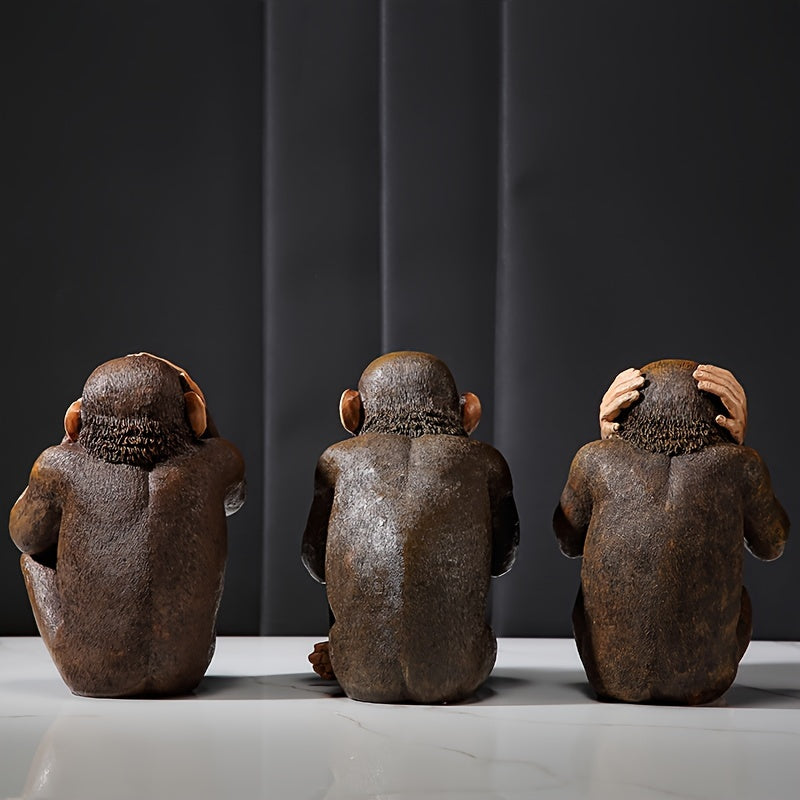 Fun Monkey Figurine Set of 3
